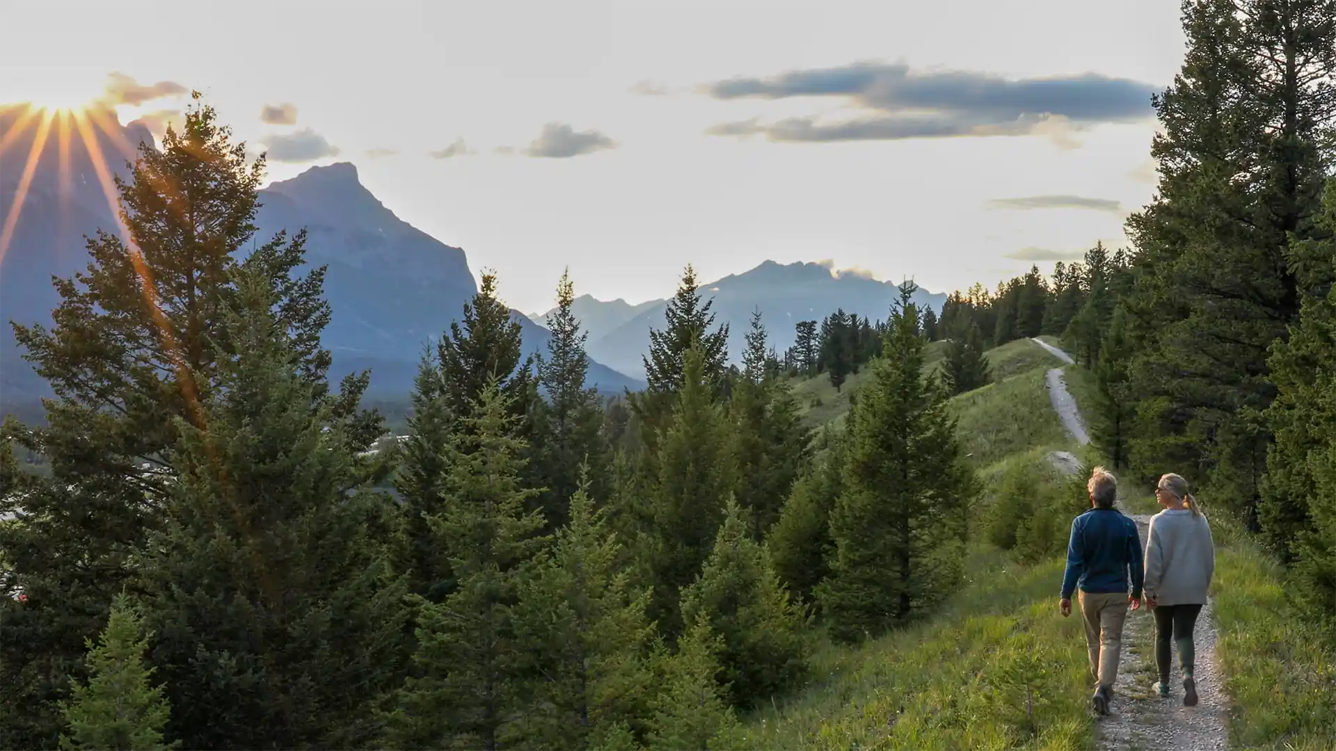 Couple enjoying retirement in the Utah mountains