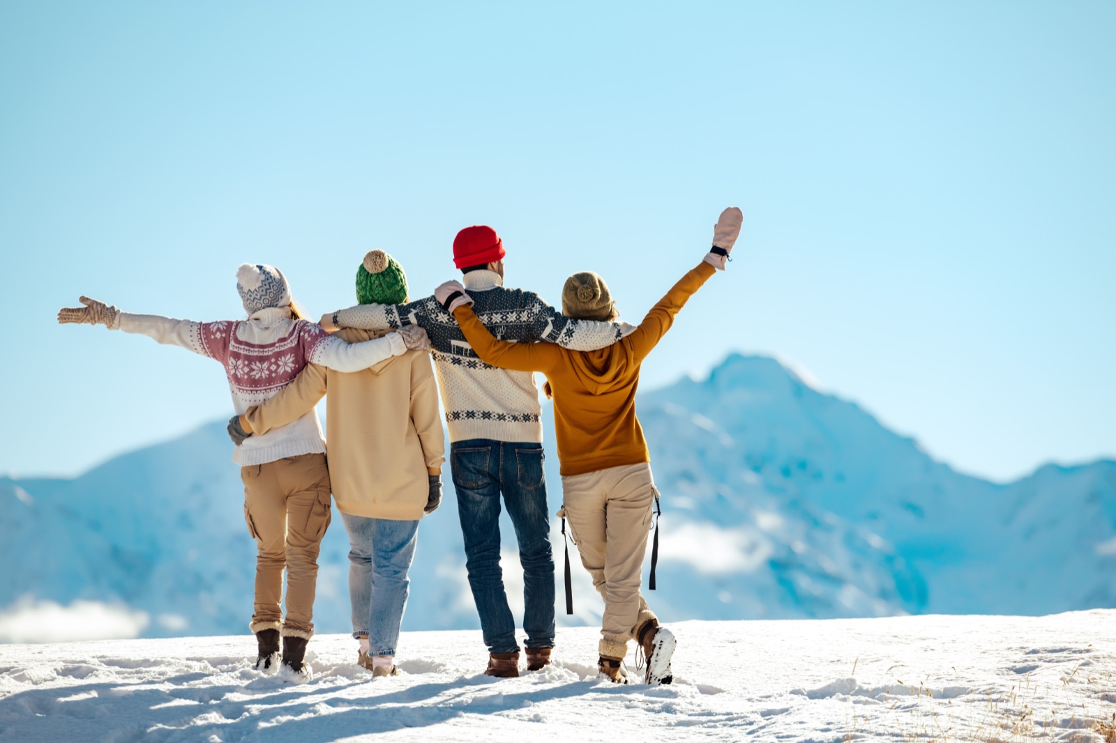 Friends enjoying retirement freedom in the mountains after SDBA-managed investment growth